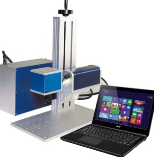 Desk-type Fiber Laser Marking Machine for Electronic & Communication Products, Auto parts,handcrafts,packing,etc.