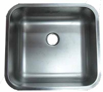 550*500*250 mm single bowl sink with matt surface