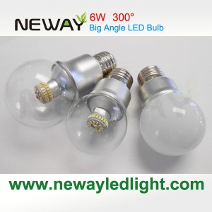 Mini 6W E27 300 Degrees LED Bulb Clear