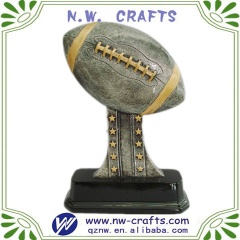 Hot selling resin football trophy