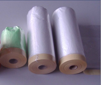 pretaped masking film(paper tape)