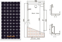 190w mono solar panel