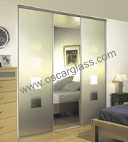 Wardrobe decorative glass/partition glass/sliding glass door/home decoration glass