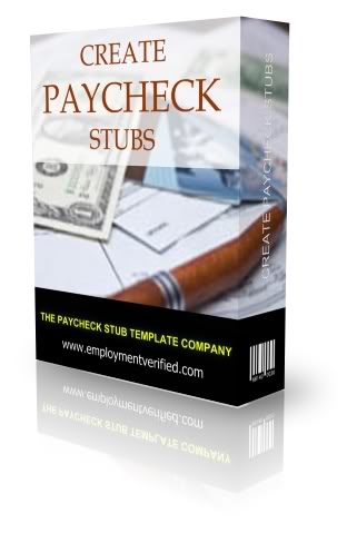 Paycheck Stub Template Company