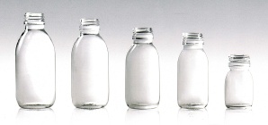 clear glass bottle for syrup