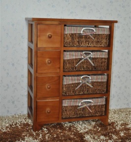 paulownia wood cabinet& chest with maize drawers
