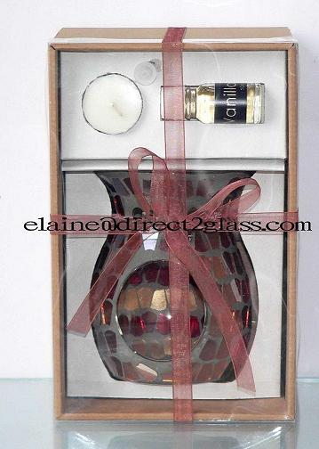 glass fragrance oil lamp