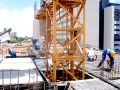 inside climbing tower crane