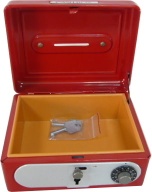 Metal portable cash box