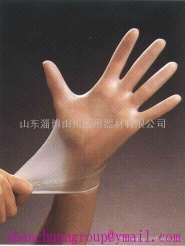 clear and blue disposable vinyl/pvc gloves powdered powder free