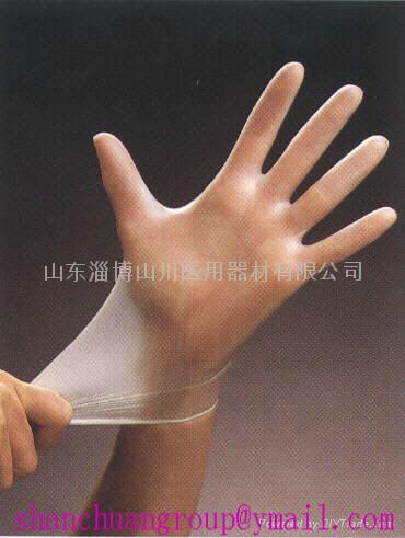 clear vinyl glove