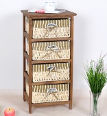 furniture with rattan storage basket【FACTORY SUPPLY】