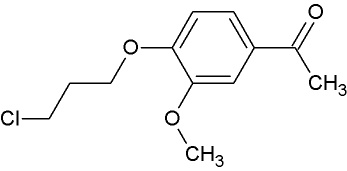1-(4-(3-chloro-propoxy)-3-methoxy phenyl) ethanone