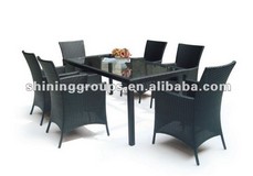 Wicker furniture 1) SGS tested PE rattan 2) Colorfast & waterproof materials 3) Powder coated Alu. tube 4) On time delivery