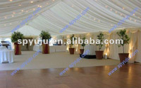 Aluminum marquee tents with lining and curtains for your special event