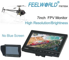 FEELWORLD Mini FPV 7 inch LCD Monitor for Aerial Photography Field, NO Blue Screen