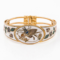 luxry enamel vintage bangle made by teemtry.com