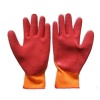 13 Gauges Seamless Polyester Liner, Latex Coated Crinkle Finished Gloves
