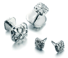 titanium cufflinks earrings - HT110403