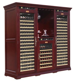 Giant Wooden Wine Cooler Wine Cabinet in Furniture Wine Cellar for Villa 260-300 bottles