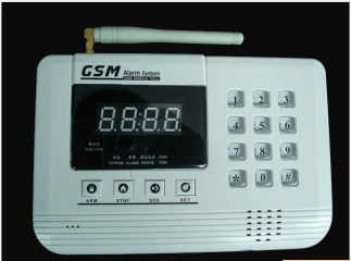LCD display GSM wireless alarm panel with keypad, SMS can be changed