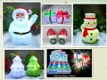 Christmas decoration gifts -Santa claus,snowman and xmas tree