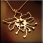 Flower and Leaf Sterling silver pendent earring