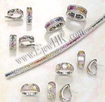Ring & Earrings setting -- K Gold(9-18K) / Silver setting with Diamond / CZ