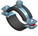 Rubberised Pipe Support Clamp - HRC