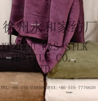 100% silk fleece blanket and throw