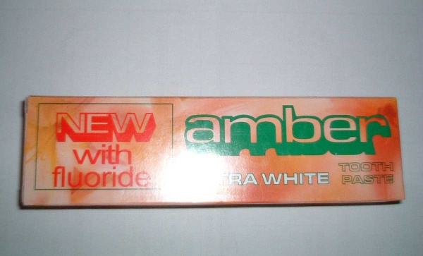 amber  toothpaste