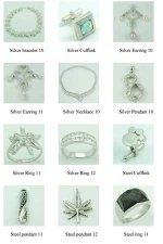 steel and silver jewelry