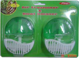 toilet bowl cleaner and air freshener