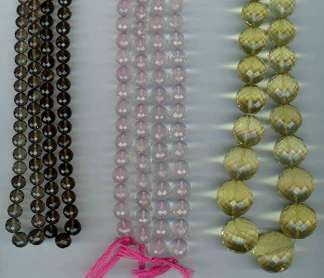 Faceted round beads