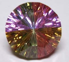 CZ stones of 4-color concave cut ---top