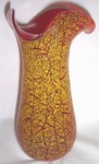 Colorful handmade delicate vase