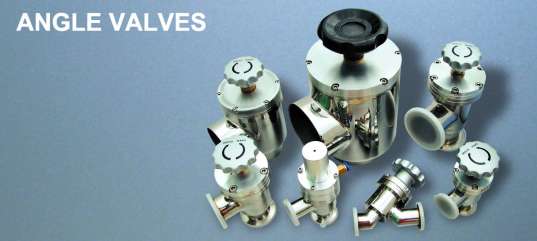 Vacuum Angle Valves, Vacuum Bellows valves, Bellows Sealed Vacuum Valves