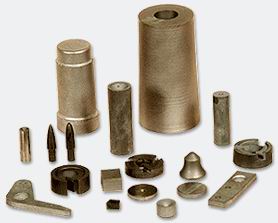 Tungsten carbide blocks and parts