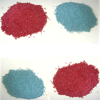 PP repro pellets in red and green color