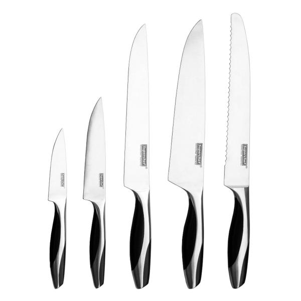 5-pc Kitchen Knife Set | Dual Core Handle!!salesprice